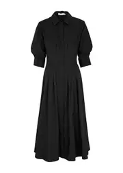 Jonathan Simkhai Jazz Cotton-blend Shirt Dress - Black - M M