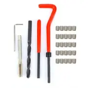30Pcs Thread Repair Set Stainless Steel Twisted Drill Wrench Threaded Insert