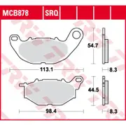TRW Lucas Brake pad MCB878