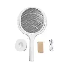 5 in 1 Rotating Head Electric Fly Swatter for Mosquito Gnat Wasp (Short type)