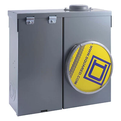 Square D CQRB100CP 100-Amp Meter Socket Load Center - Quantity 1