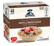 Quaker Instant Oatmeal Maple & Brown Sugar Individual Packets 1.51 Ounce