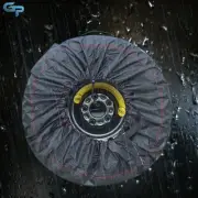 For Black With Black Handle 600d Package Of 4 Tyre Cases And Tyre Bags