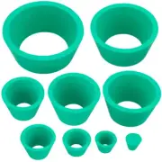9pcs Rubber Buchner Funnel Cone Filter Adapter Filter Strainer Cone