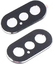 Mikinona 2pcs Camera Lens Protector Phone Cover Lens Cover Lens Protective Ring Black