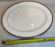 Lenox PEARLESCENCE PLATINUM 16" X 12” Large Oval Platter New With Tags