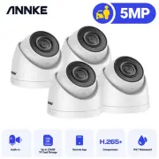 Annke 4-Pack 5MP IR Network Cameras with Motion Detection and POE, IP67