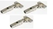 (3) Blum B71T955 95° Self-closing Screw On Overlay Thick Door Hinge (no mount)