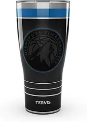 Tervis Traveler NBA Minnesota Timberwolves - Night Game Triple Walled Insulated Tumbler Travel Cup Keeps Drinks Cold & Hot, 30oz, Stainless Steel