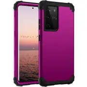 MCC Impact Samsung Galaxy S21 Ultra Shockproof 3in1 Rugged Case Cover G998 [Purple]