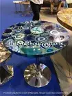 Natural Blue Agate Coffee Side Table Top, Agate Console Side Table Top 15"x15"