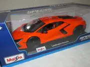 LAMBORGHINI REVUELTO ORANGE 1:18 MAISTO OPENING DOORS REAR & HOOD