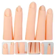 5pcs Fake Mannequin Hand Finger Model Acrylic Nails Nail Art Finger