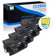 4PK High Yield CE390X 90X Black Toner for HP LaserJet M4555h / 600 M602dn M603n