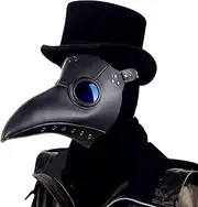 Raxwalker Plague Doctor Bird Mask Long Nose Beak Cosplay Steampunk Halloween Costume Props
