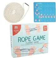 Finger String Toy | Hand Rope Puzzle Trick Interactive Toy,Cooperative Hand Rope Game Supplies for 3+ Years Old Children Adults