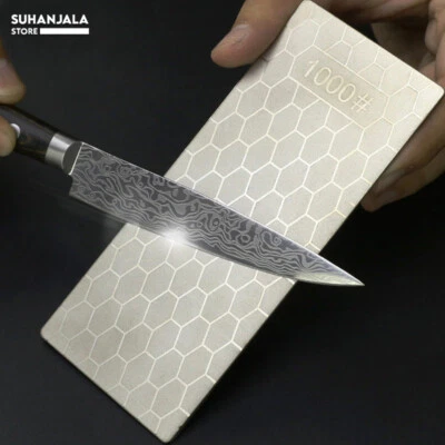 Diamond Knife Sharpening Stone 400#600#1000# Knife Sharpener Whetstone 3Pc Set