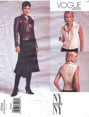 Vogue 2704 pattern size 8-10-12 NY NY cropped jacket and skirt shaped hem