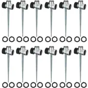 12 Pack 1/2" Zinc Alloy Lawn Sprinkler Spike Base Water Sprinklers for Yard Lawn
