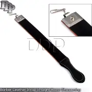 Professional Barber Leather Strop Straight Razor Sharpening Shave Shaving Strap