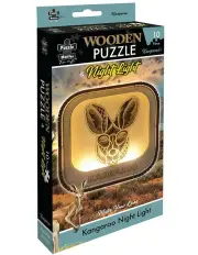 [Puzzle Master] Wooden Night Light Kangaroo Puzzle