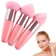 3 Pcs Beauty Pen Set Sponge Brush Makeup Sponges with Handles Foundation