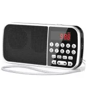 Digital AM FM Radio with Bluetooth 5.3,Small Transistor Radio with Best Black
