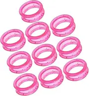 10pcs Hairdressing Scissors Ring Barber Hair Shears Ring Hair Scissors Grips Barber Shear Rings Pet Grooming Scissors Accessories Grooming Scissors Inserts Pink