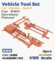Heavy Hobby HH-35008 1/35 Vehicle Tool Set Panther for WWII Germany Panzer(Easy)