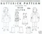 12" Antique Doll Clothing Pattern #440