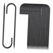Rebar Stakes 12 Inch 20 Pack J Hook Ground Stakes Heavy Duty Chain Link Fence