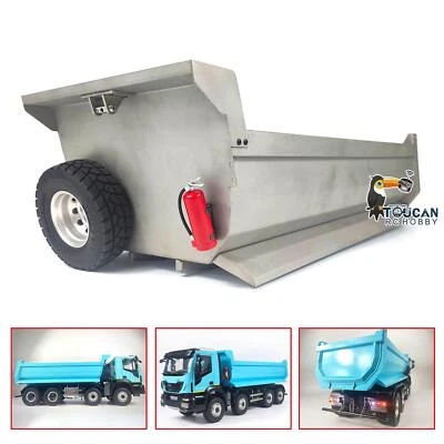 Metal U-shaped Bucket for 1/14 8x8 Remote Control Dumper RC Hydraulic Dump Truck