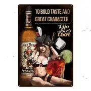 Captain Morgan Pirate Metal Tin Sign Wall Art Bar Decor Spirits Collectible