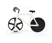 Creative Bicycle Pizza Cutter-Bicycle Pizza Cut -White1pcs Pizza Cutter Blue Bicycle Bike Pizza Cutter with Display Stand