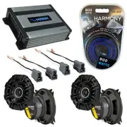 Fits Mitsubishi Precis 87-89 Speaker Replacement Kicker (2) DSC4 & HA-A400.4 Amp