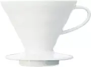 V60 Ceramic Coffee Dripper Size 02 - Elegant White Brew Masterpiece