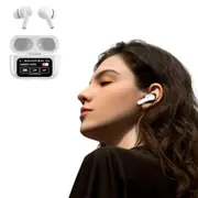 Smart LCD Touch Screen Wireless Headphone Earbud Bluetooth ANC Headset