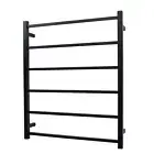 Radiant Towel Ladder 700 x 830 Non-Heated Square 6 Bar Rail Matt Black BSLTR01