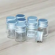 5ml Mini Aluminum Screw Oils 10-100pcs Crafts Perfume Vials Glass Bottles