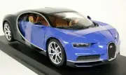Maisto 1/18 - Bugatti Chiron Supercar Blue / Black Diecast Model Car