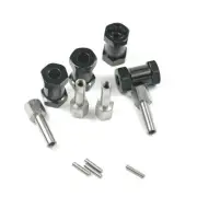Black Alloy Wheel Hub Hex 12mm Extension Adapter For SCX10 RC4WD D90 1/10 RC Car