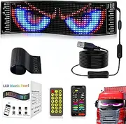 Lightride Devil Eyes, Trylightride Car Eyes, Dynamic Big Eye Lights for Windshield with App Control and Remote Controller for Car Windows Trucks Parties Stores(374 * 92mm)