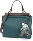 NEW Chala Satchel Crossbody Tote Turquoise Blue Vegan BIG FOOT YETI SASQUATCH