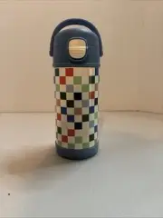 Kids Water Bottle Insulated with Straw 12.5 oz Stainless Steel Double Walled