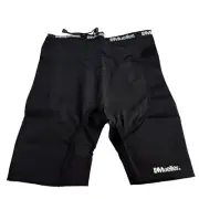 Mueller compression shorts Mens XXL athletic solid black drawstring waist