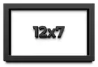 12x7 Shadow Box Frame Black | 1 inches Deep Real Wood Contemporary Shadowbox Dis