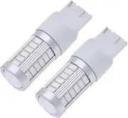 Mellisso 4X 7443, T20 LED Bulbs Red 900 Lumens Super Bright Turn Signals Light Brake Stop Parking Light