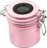 Eyelash Glue Container,False Lash Glue Jar Container - Eyelash Adhesive Storage Jar with Temperature Gauge, Sealed Leak-proof Jar Container for Lash Extension