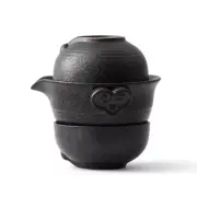 Chinese Kung Fu Tea Set 1teapot 2teacups Travel Ceramic Pottery Tea Cups Teaware