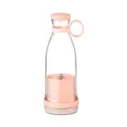 NNEOBA Electric Juicer Cup 6-Blade USB Portable Mini Blender Pink